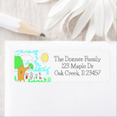 子のアートワークをこのオブジェクトに追加する ラベル (インサイチュ)