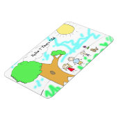 子のアートワークをこの上に追加 マグネット (左側)