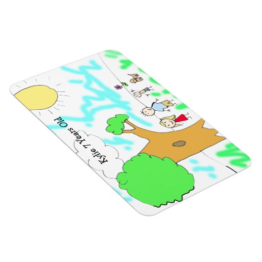 子のアートワークをこの上に追加 マグネット (右側)