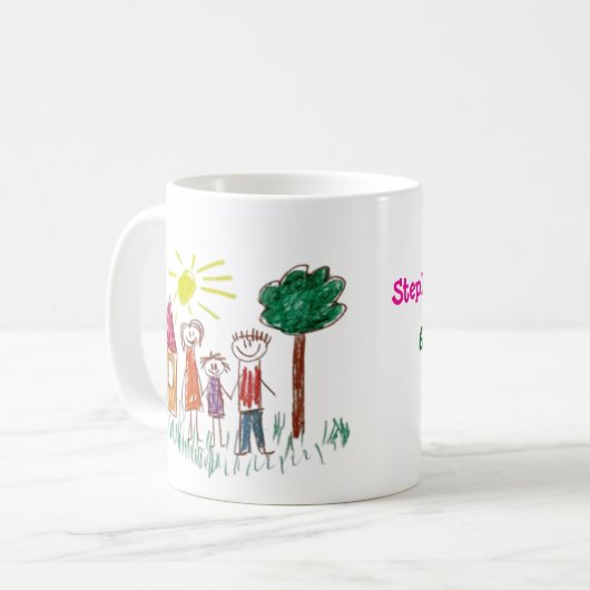 子のアートワークを追加する コーヒーマグカップ (正面左)