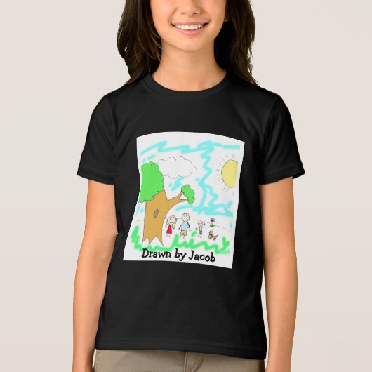 子のアートワークを追加する トライブレンドＴシャツ (正面)