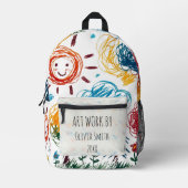 子のアートワークを追加する プリントバックパック (正面)