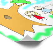 子のアートワークを追加する ポスター (角)