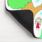 子のアートワークを追加する マウスパッド (コーナー)