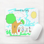 子のアートワークを追加する マウスパッド (マウス)