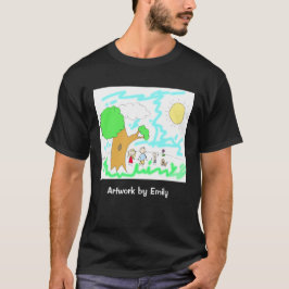 子のアートワークを追加する Tシャツ