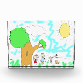 子のアートワークを追加 フォトブロック (正面)