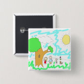 子のアートワークを追加 缶バッジ (正面&裏面)