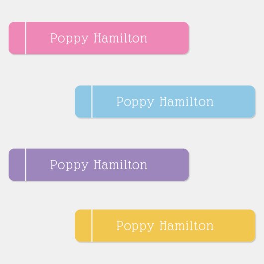 子のカラフル並び名ラベル ラベル (グループ)