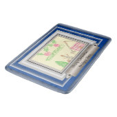 子のスケッチをカラーフレームカスタムに追加 バスマット (アングル)