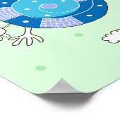 子のツリー遊ブランチの側面 ポスター (角)