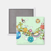 子のツリー遊ブランチの側面 マグネット (正面/裏面)