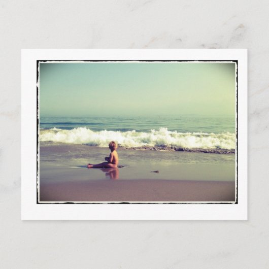 子のビーチはがき ポストカード (正面)