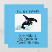 子のプールパーティー セーブザデート (正面/裏面)