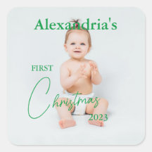 子の写真のアップロード初めてのクリスマス