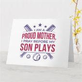 子の前誇りを持ったに祈野球の母が現遊在 カード (黄色い花)