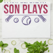 子の前誇りを持ったに祈野球の母が現遊在 キッチンタオル (折り畳み)