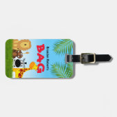 子の名前タグ | Safari Animals Travel ラゲッジタグ (正面横)
