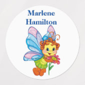 子の名前ラベル ラベル (デザイン2)