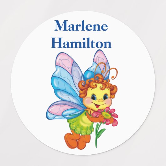 子の名前ラベル ラベル (デザイン2)