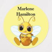 子の名前ラベル ラベル (デザイン1)