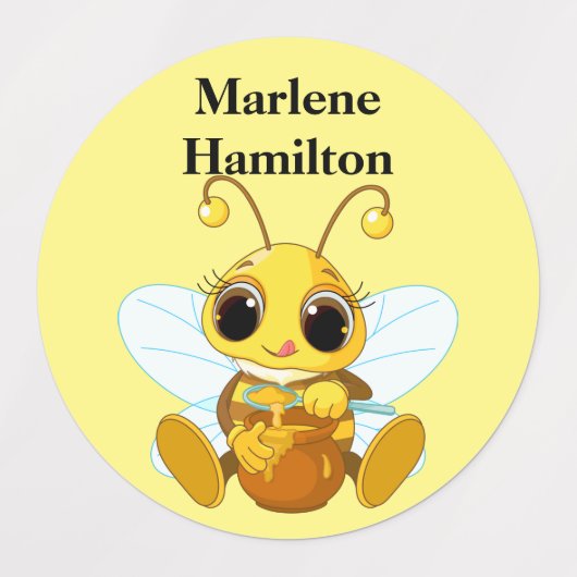 子の名前ラベル ラベル (デザイン1)