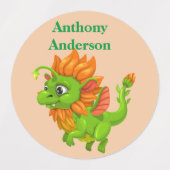 子の名前 ラベル (デザイン2)