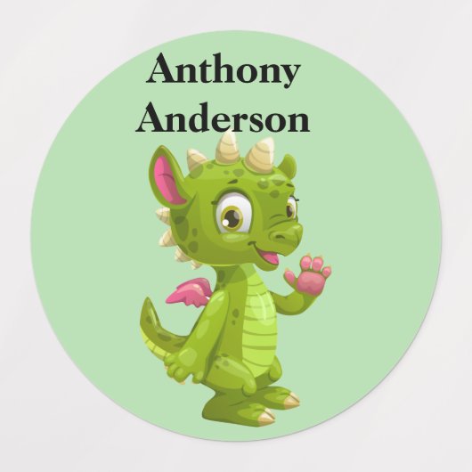 子の名前 ラベル (デザイン1)