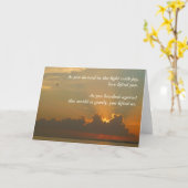 子の喪に係る弔慰券 カード (黄色い花)