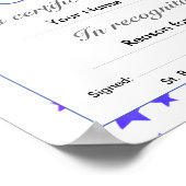 子の学校証明書又は賞 ポスター (角)