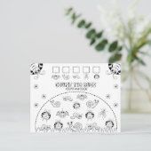 子の数と色の計算おもしろい ポストカード (スタンド正面)