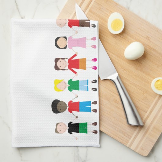 子の行 キッチンタオル (四つ折り)