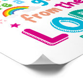 子は主からの賜物パーソナライズされた ポスター (角)