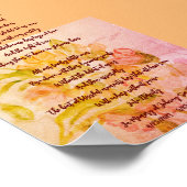 子または赤ちゃんの死に対する哀悼と悲嘆への共感 ポスター (角)