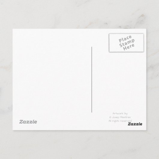 子よくはしゃぐ人 ポストカード (裏面)