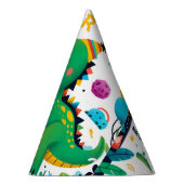 子よくはしゃぐ供かわいい男の子T 3レックス3日 パーティーハット (右)