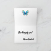 子よくはしゃぐ猫と蝶の乳房 サンキューカード (内部)