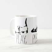 子よくはしゃぐ猫マグ マグカップ (正面左)