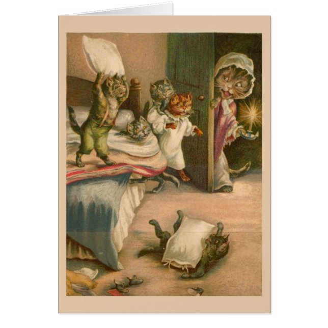 子よくはしゃぐ猫 (正面)