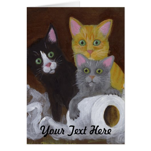 子よくはしゃぐ猫 (正面)