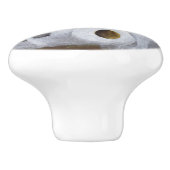 子よくはしゃぐ猫 セラミックノブ (側面)