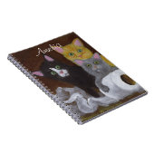 子よくはしゃぐ猫 ノートブック (右側)