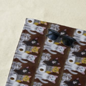 子よくはしゃぐ猫 ビーチタオル (インサイチュ)