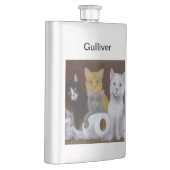 子よくはしゃぐ猫 フラスク (右)