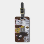 子よくはしゃぐ猫 ラゲッジタグ (正面縦)