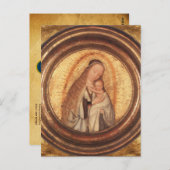 子を持つ聖処女の写本 ポストカード (正面/裏面)