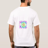 子を隠す Tシャツ (裏面)