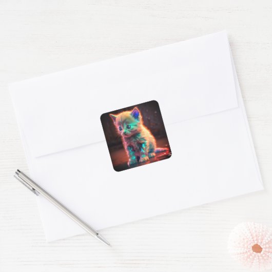 子アート天 スクエアシール (封筒)