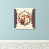 子イエスと共にカトリックの聖ヨセフ キャンバスプリント (インサイチュ (ウッドフロア))