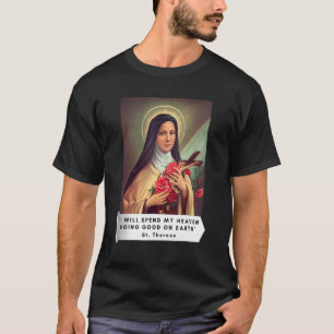 子イエスの聖リジューの聖テレセ Tシャツ